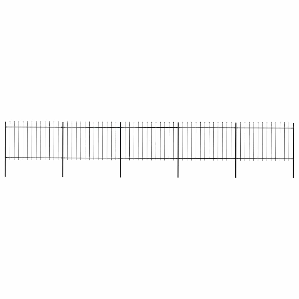 Garden Fence With Spear Top Steel 181X