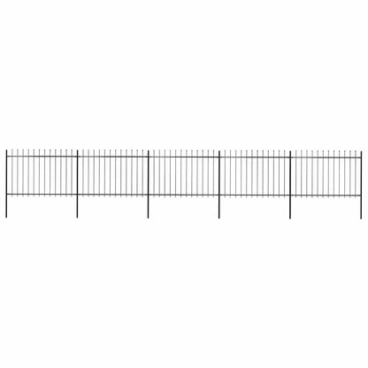Garden Fence With Spear Top Steel 181X