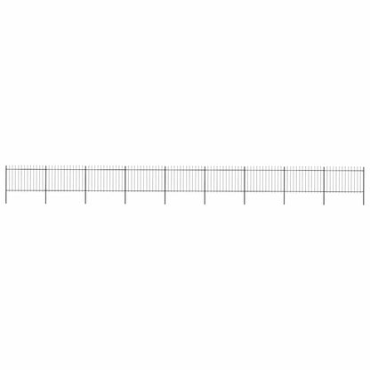 Garden Fence With Spear Top Steel 181X