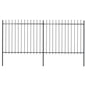 Garden Fence With Spear Top Steel 181X