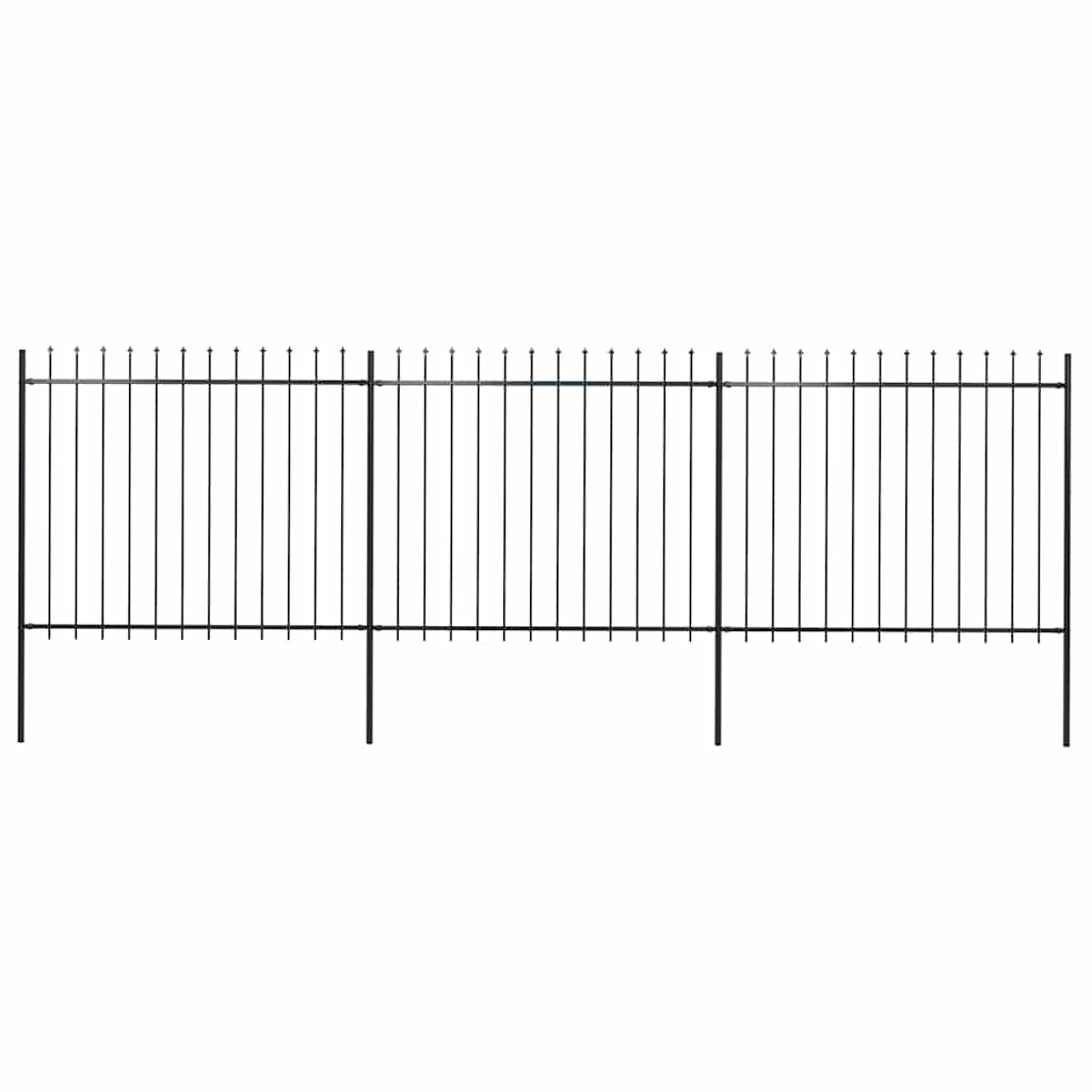 Garden Fence With Spear Top Steel 181X
