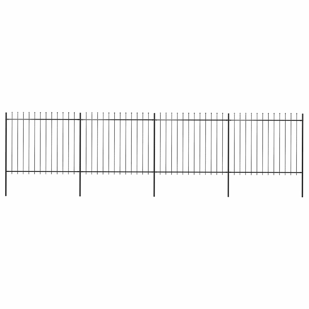 Garden Fence With Spear Top Steel 181X