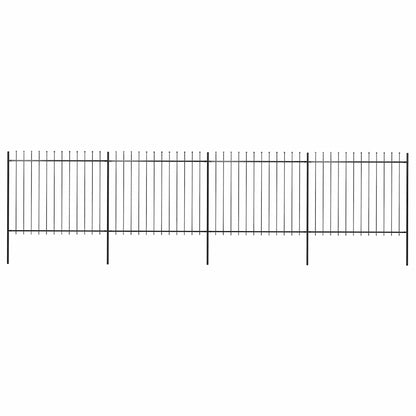 Garden Fence With Spear Top Steel 181X