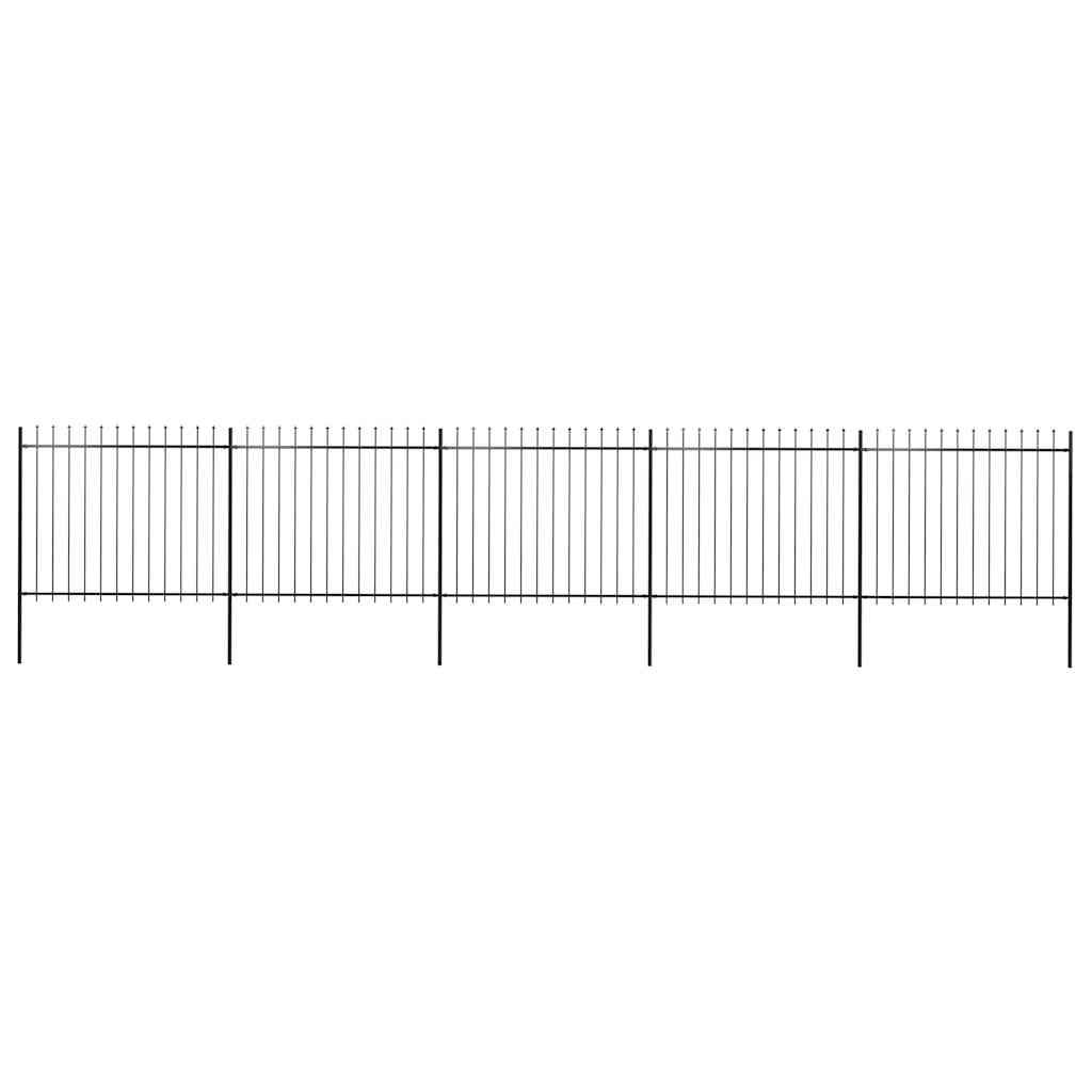 Garden Fence With Spear Top Steel 181X