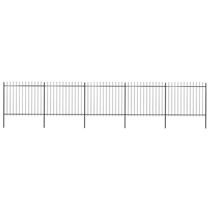 Garden Fence With Spear Top Steel 181X