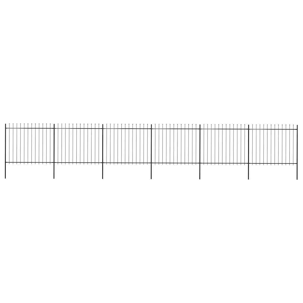 Garden Fence With Spear Top Steel 181X