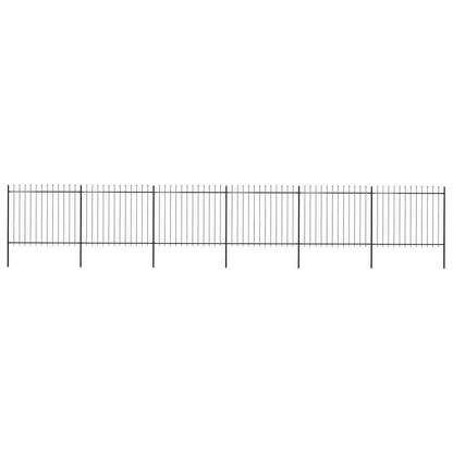 Garden Fence With Spear Top Steel 181X