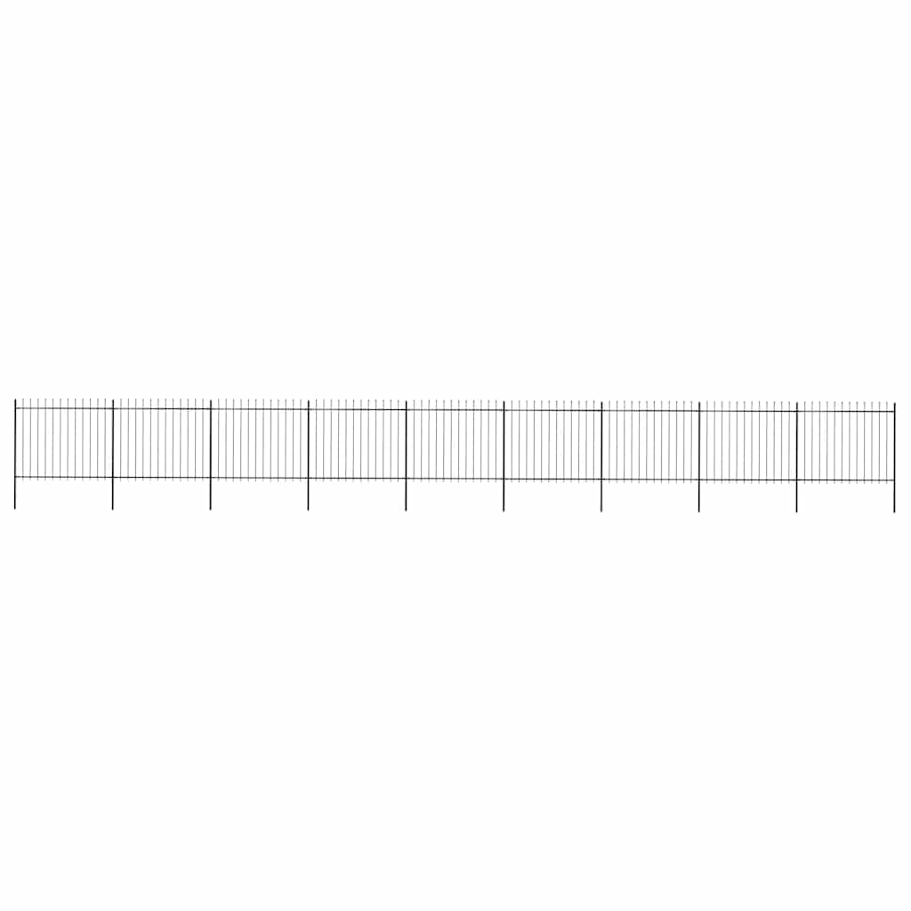 Garden Fence With Spear Top Steel 181X