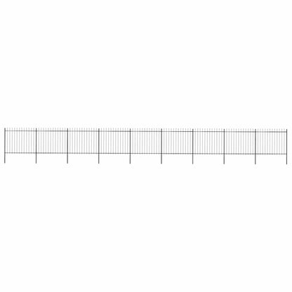 Garden Fence With Spear Top Steel 181X