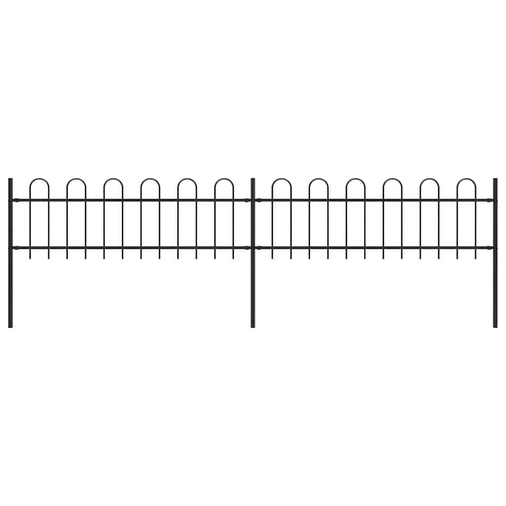 Garden Fence With Hoop Top Steel 181X