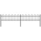 Garden Fence With Hoop Top Steel 181X
