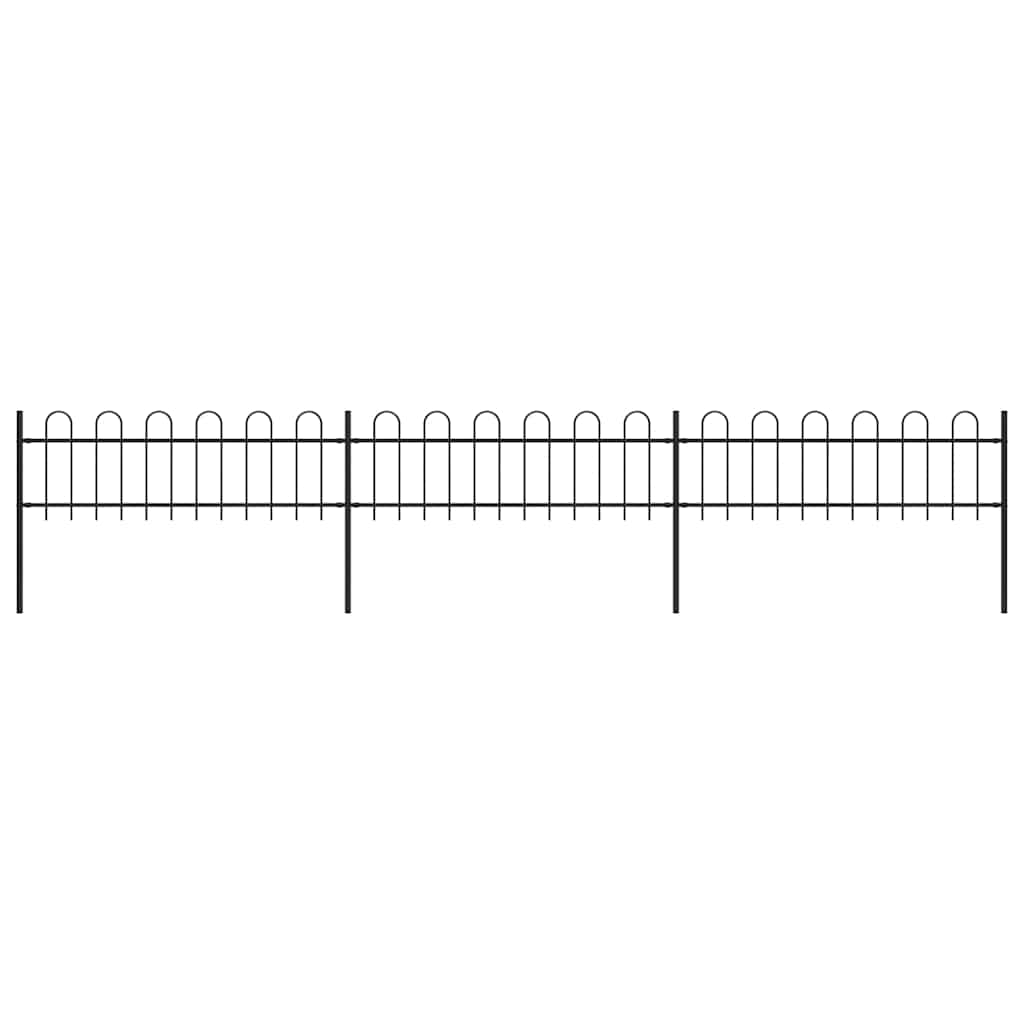 Garden Fence With Hoop Top Steel 181X