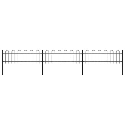 Garden Fence With Hoop Top Steel 181X