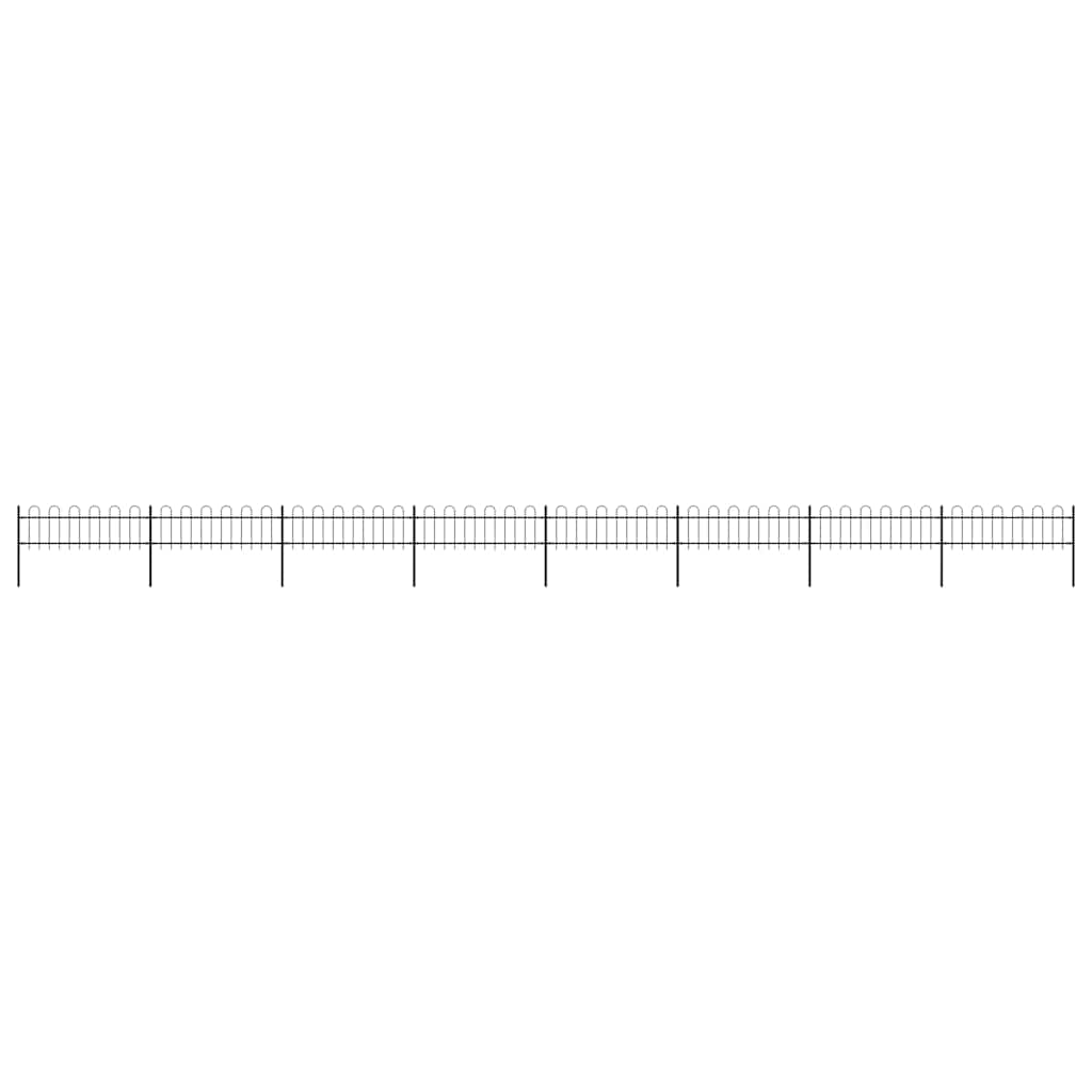 Garden Fence With Hoop Top Steel 181X