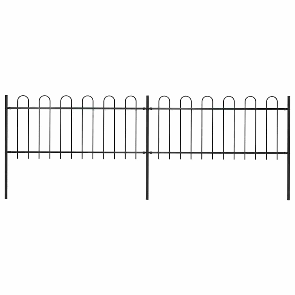 Garden Fence With Hoop Top Steel 181X