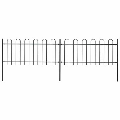 Garden Fence With Hoop Top Steel 181X