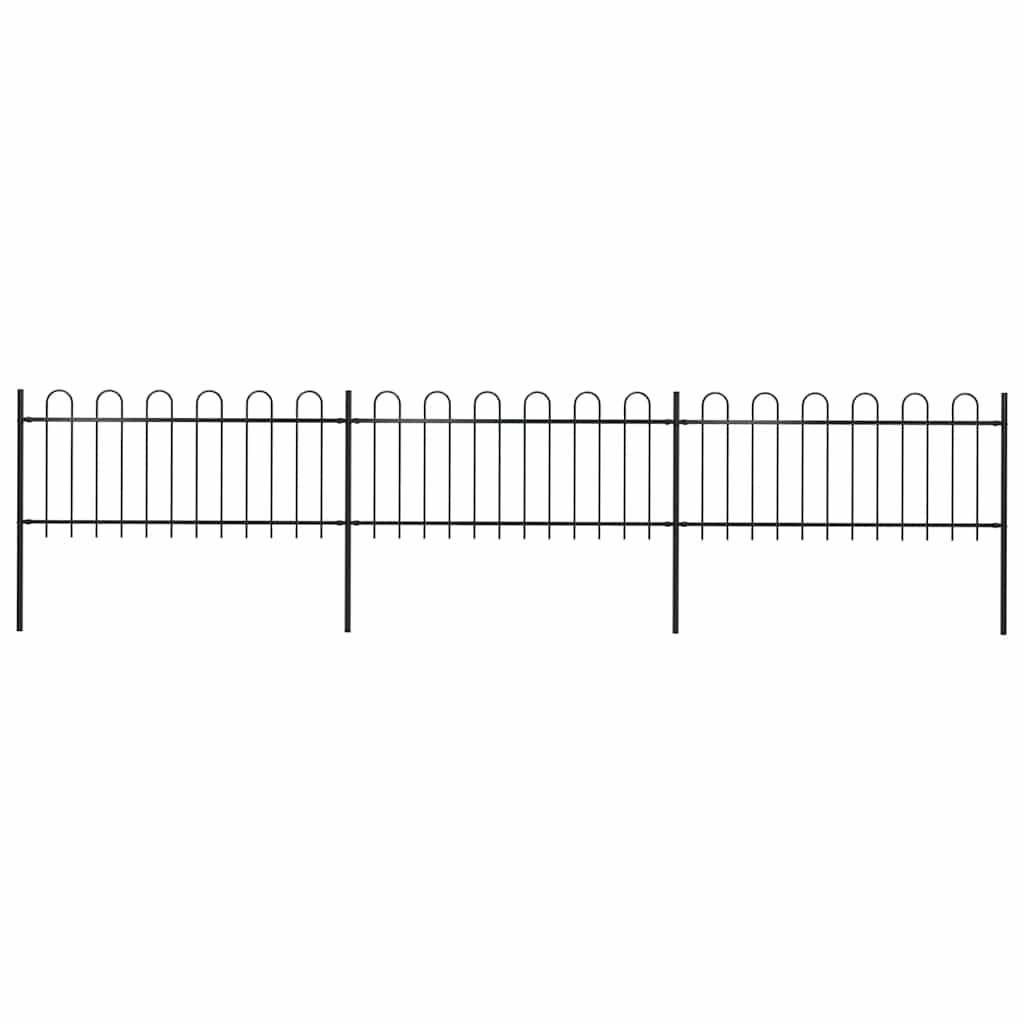 Garden Fence With Hoop Top Steel 181X