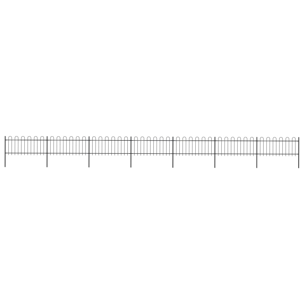 Garden Fence With Hoop Top Steel 181X