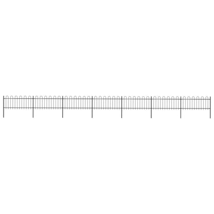 Garden Fence With Hoop Top Steel 181X