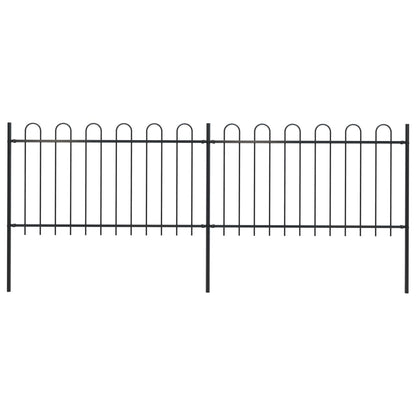 Garden Fence With Hoop Top Steel 181X