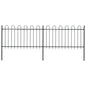 Garden Fence With Hoop Top Steel 181X
