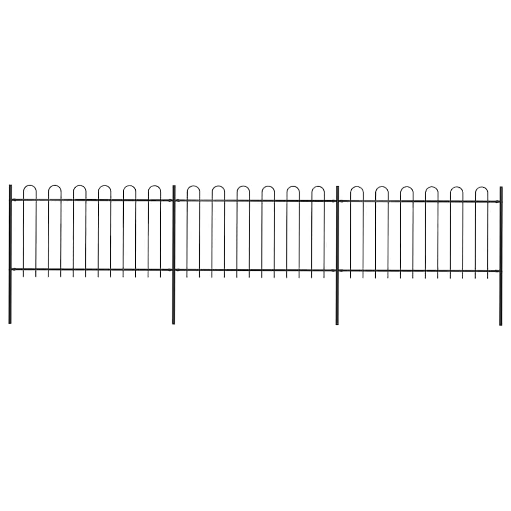 Garden Fence With Hoop Top Steel 181X
