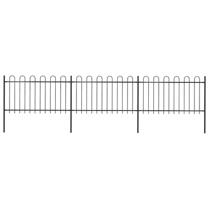 Garden Fence With Hoop Top Steel 181X