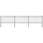 Garden Fence With Hoop Top Steel 181X