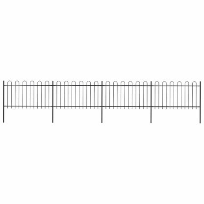 Garden Fence With Hoop Top Steel 181X