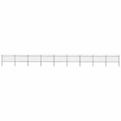 Garden Fence With Hoop Top Steel 181X