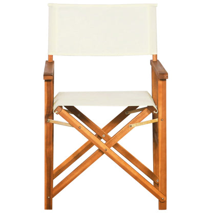 Director's Chairs 2 Pcs Solid Acacia Wood