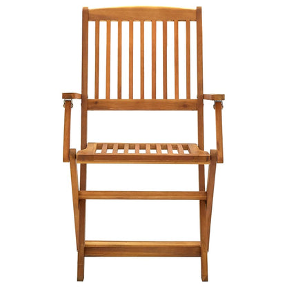 Folding Outdoor Chairs 2 Pcs Solid Acacia Wood
