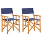 Director's Chairs 2 Pcs Solid Acacia Wood