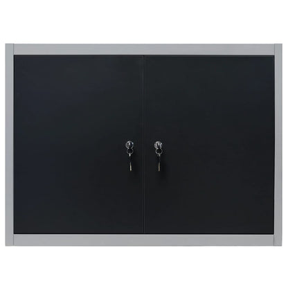 Wall Mounted Tool Cabinet Industrial Style Metal
