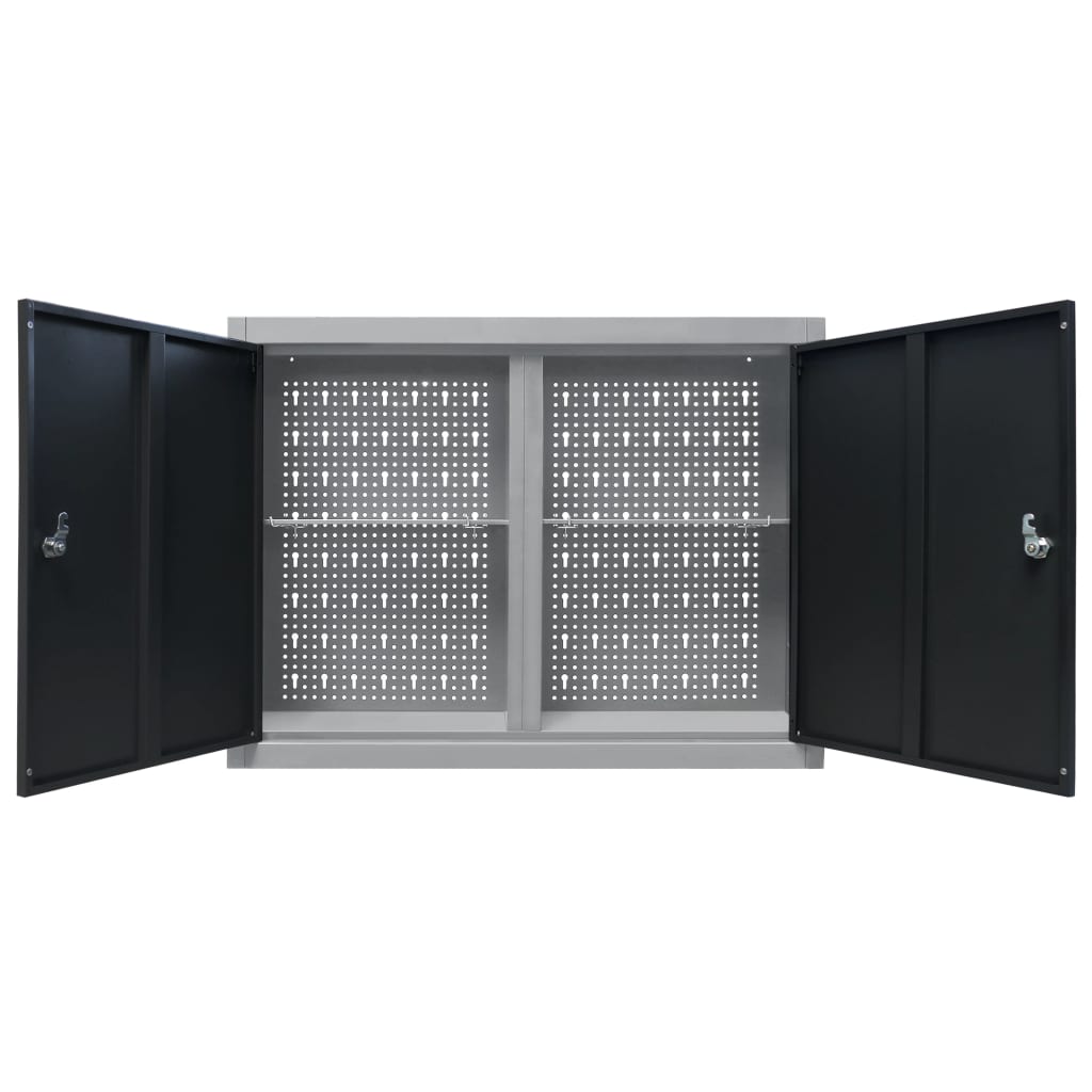 Wall Mounted Tool Cabinet Industrial Style Metal