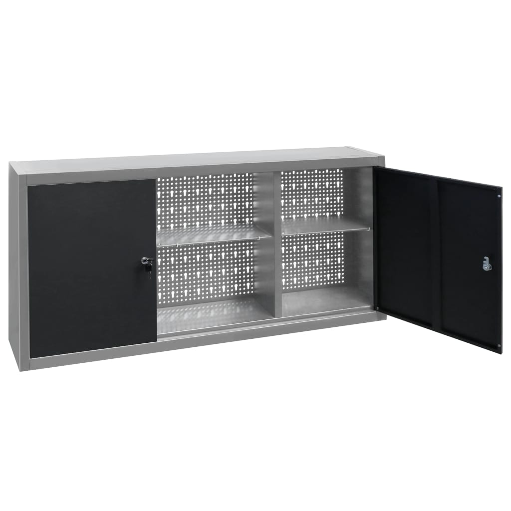 Wall Mounted Tool Cabinet Industrial Style Metal
