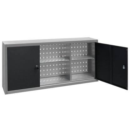 Wall Mounted Tool Cabinet Industrial Style Metal