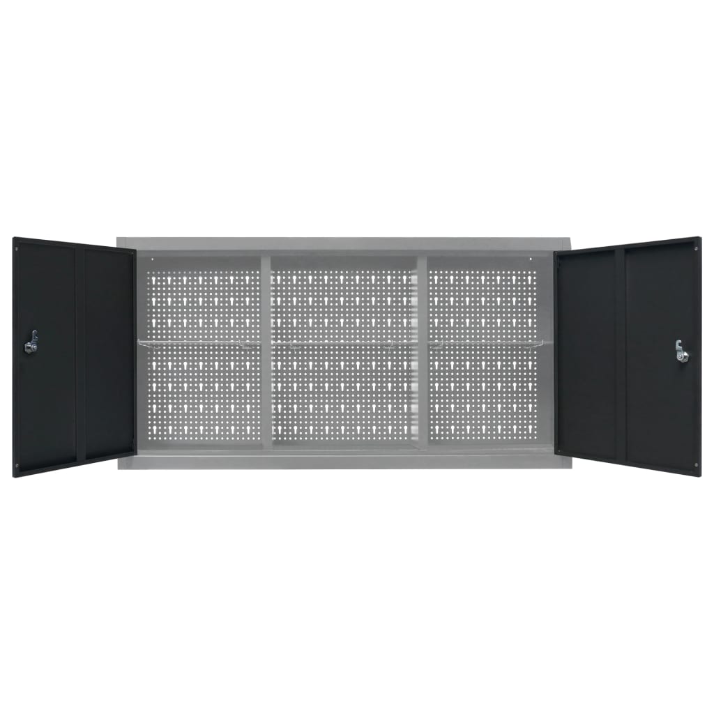 Wall Mounted Tool Cabinet Industrial Style Metal