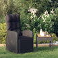 Reclining Garden Chairs 2 Pcs With Cushions Poly Rattan