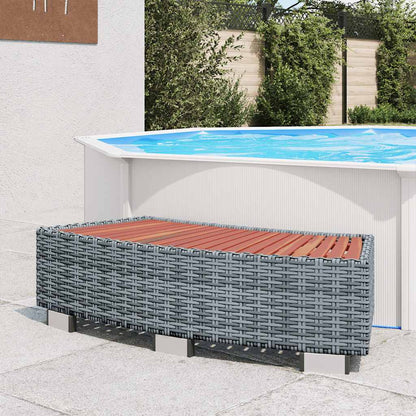 Spa Step Poly Rattan 92X45X25 Cm
