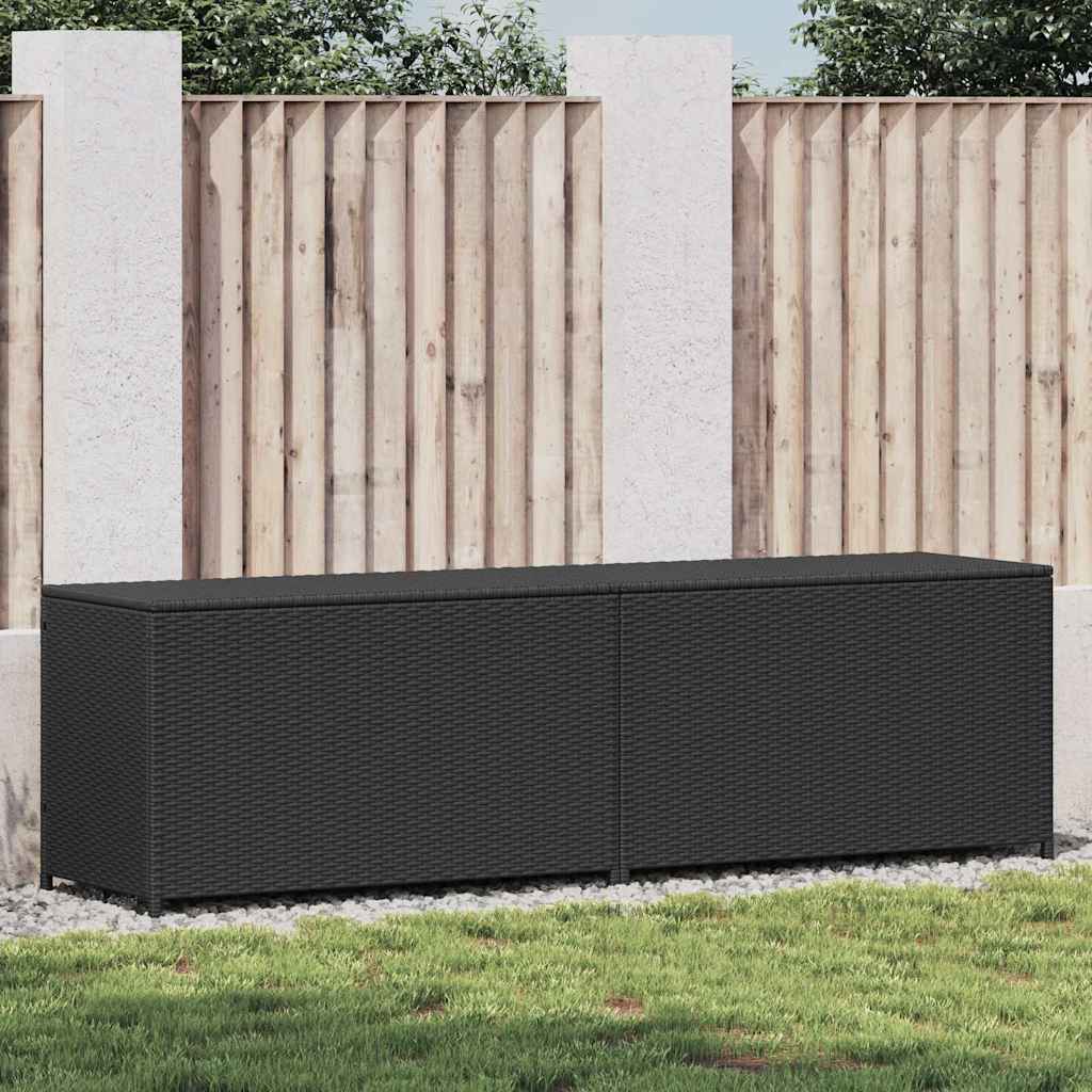 Garden Storage Box Poly Rattan