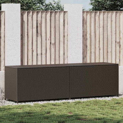 Garden Storage Box Poly Rattan