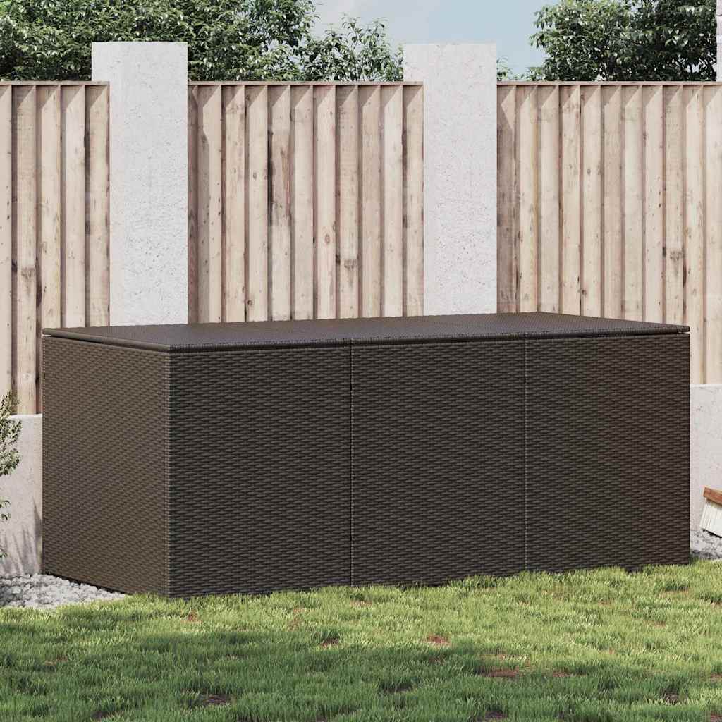 Garden Storage Box Poly Rattan