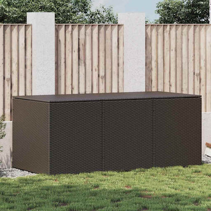 Garden Storage Box Poly Rattan