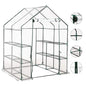 Greenhouse With 8 Shelves 143X143X195 Cm