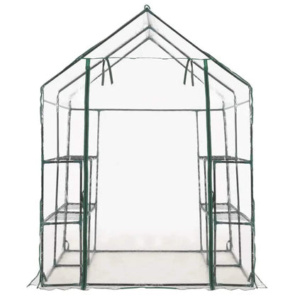Greenhouse With 8 Shelves 143X143X195 Cm