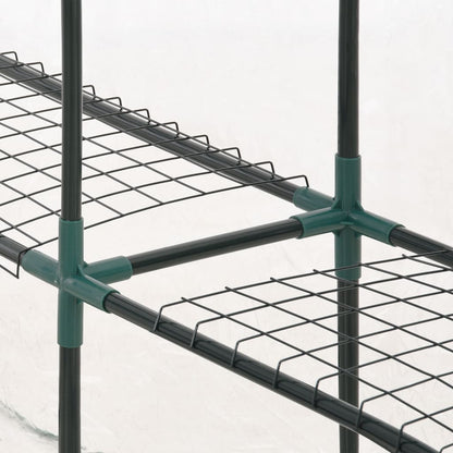 Greenhouse With 8 Shelves 143X143X195 Cm