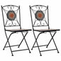 Mosaic Bistro Chairs 2 Pcs Ceramic