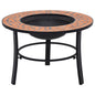 Mosaic Fire Pit 68Cm Ceramic