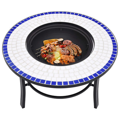 Mosaic Fire Pit 68Cm Ceramic